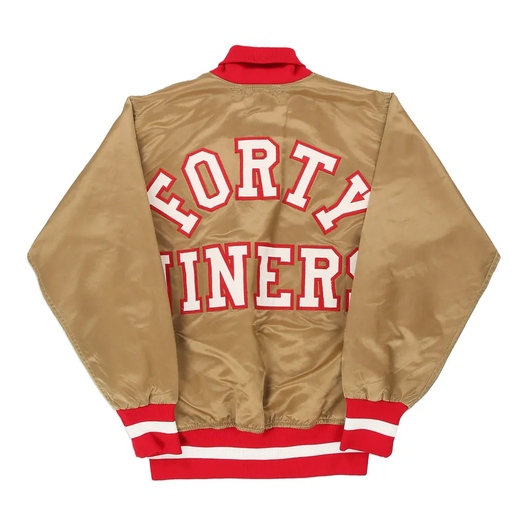 1970's Made in USA San Francisco 49ers Wilson NFL Varsity Jacket - Medium Brown Polyester Blend