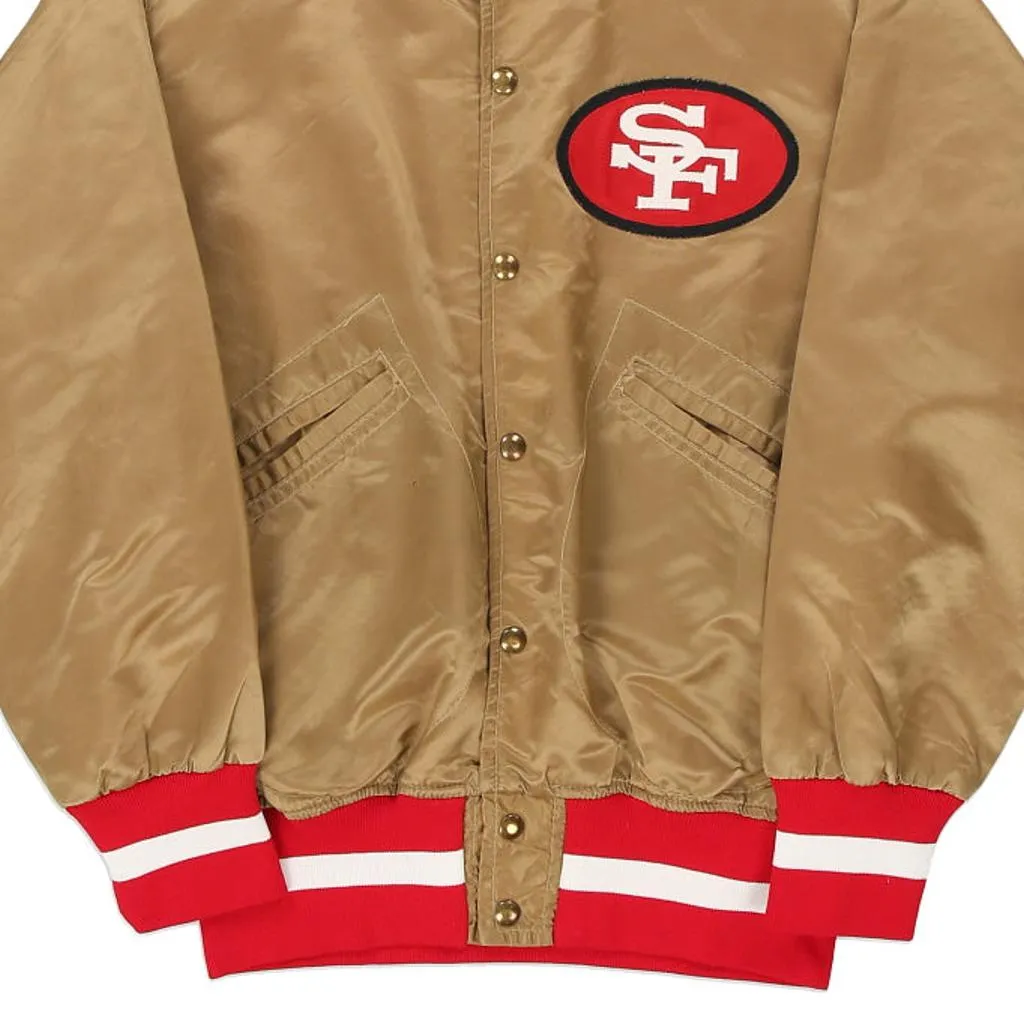 1970's Made in USA San Francisco 49ers Wilson NFL Varsity Jacket - Medium Brown Polyester Blend