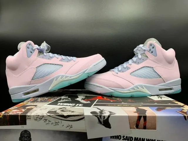 2022 nike air jordan 5 v retro easter 4-14 regal pink ghost copa dv0562-600