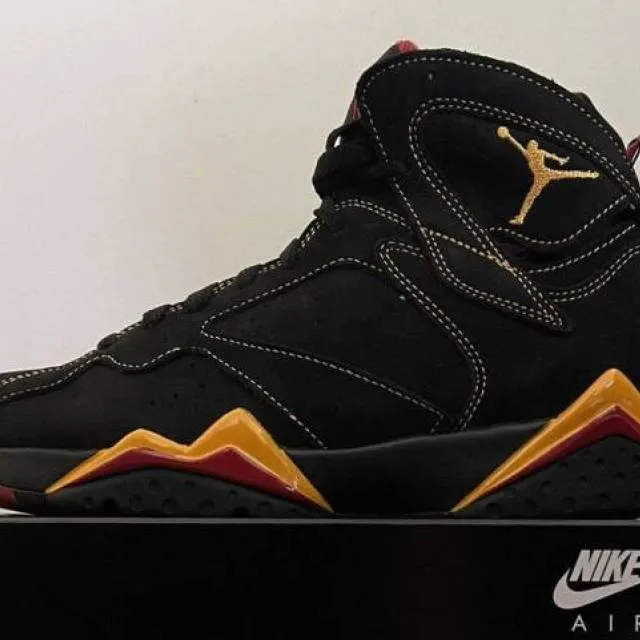 2022 nike air jordan 7 vii retro citrus 4-14 black varsity red cu9307-081