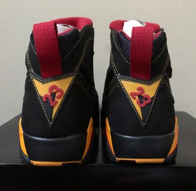 2022 nike air jordan 7 vii retro citrus 4-14 black varsity red cu9307-081