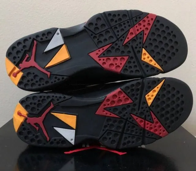 2022 nike air jordan 7 vii retro citrus 4-14 black varsity red cu9307-081