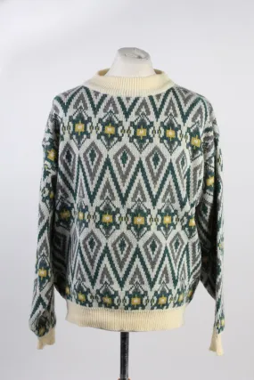 90s Retro Pullover Jumper Martomad Multi XL - Pepper Tree London