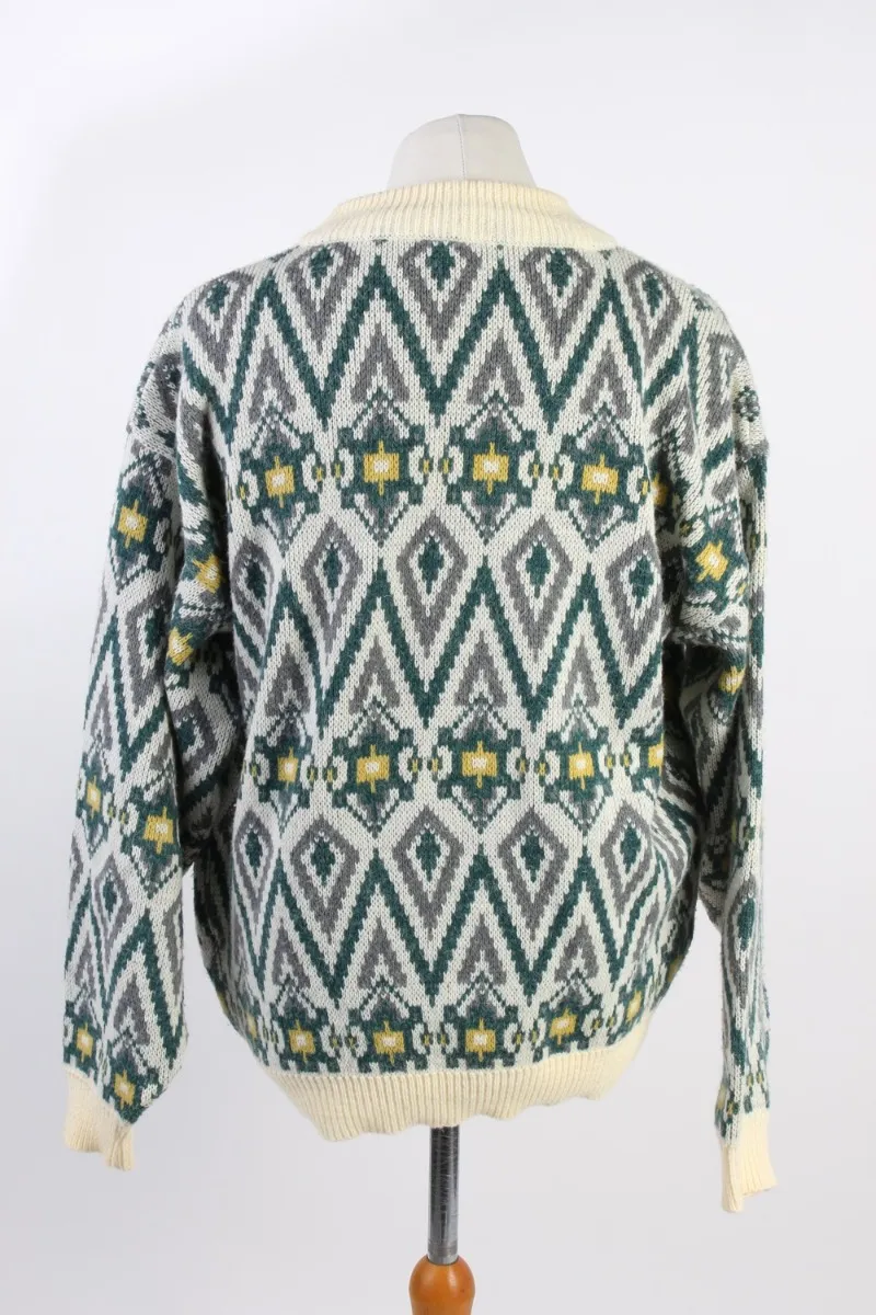 90s Retro Pullover Jumper Martomad Multi XL - Pepper Tree London