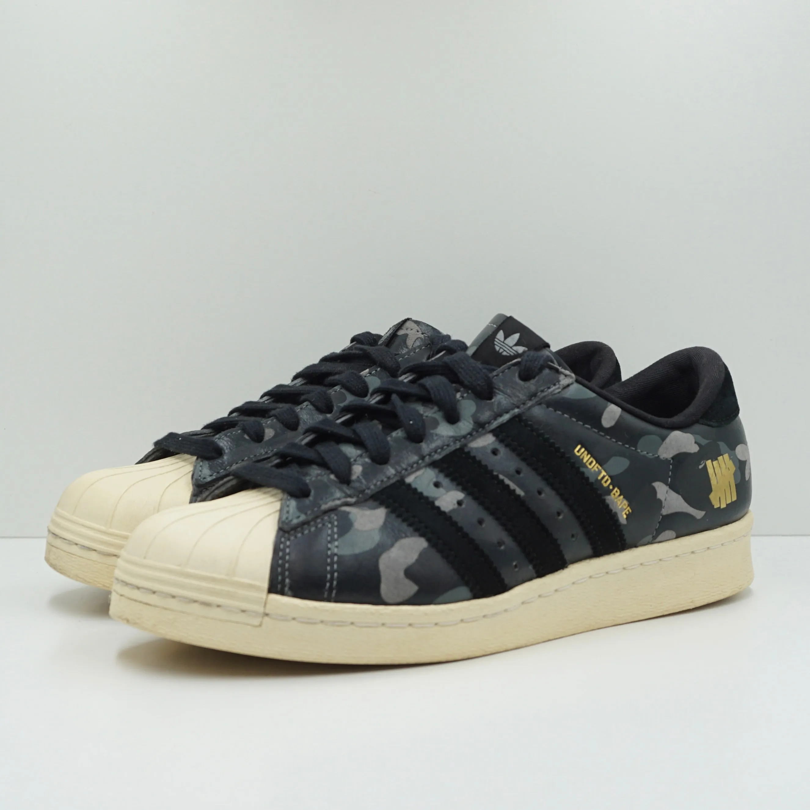 Adidas A Bathing Ape x Undeafeated x Superstar 80s Black Camo