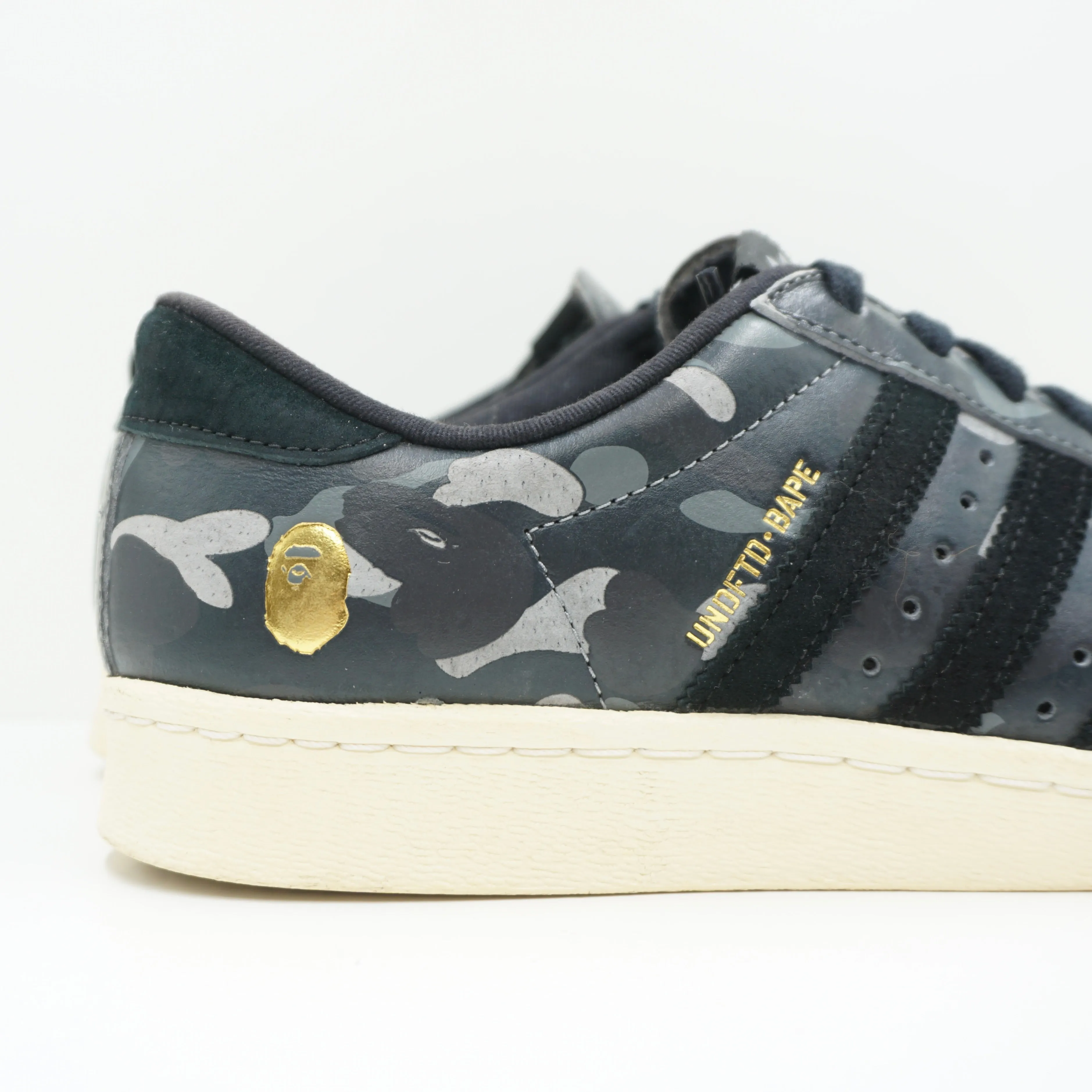 Adidas A Bathing Ape x Undeafeated x Superstar 80s Black Camo