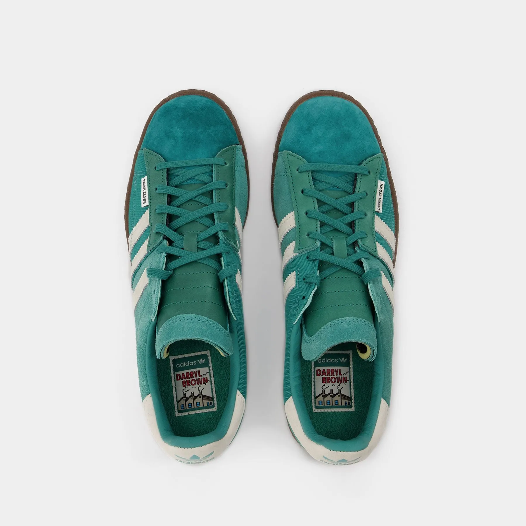 Adidas  Campus 80 Darryl Brown Sneakers in Green Leather