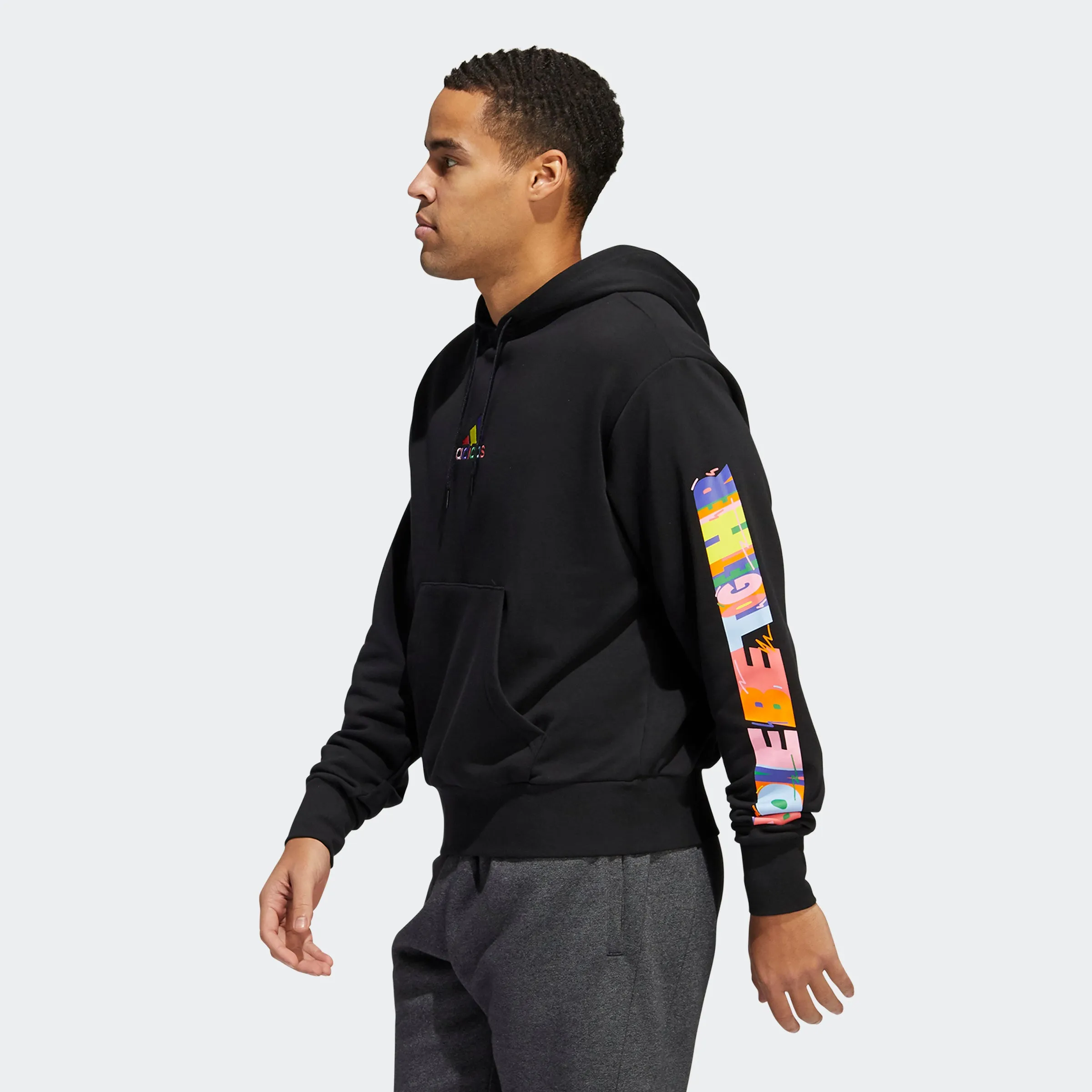 adidas Essentials Pride Hoodie (Gender Neutral) Black