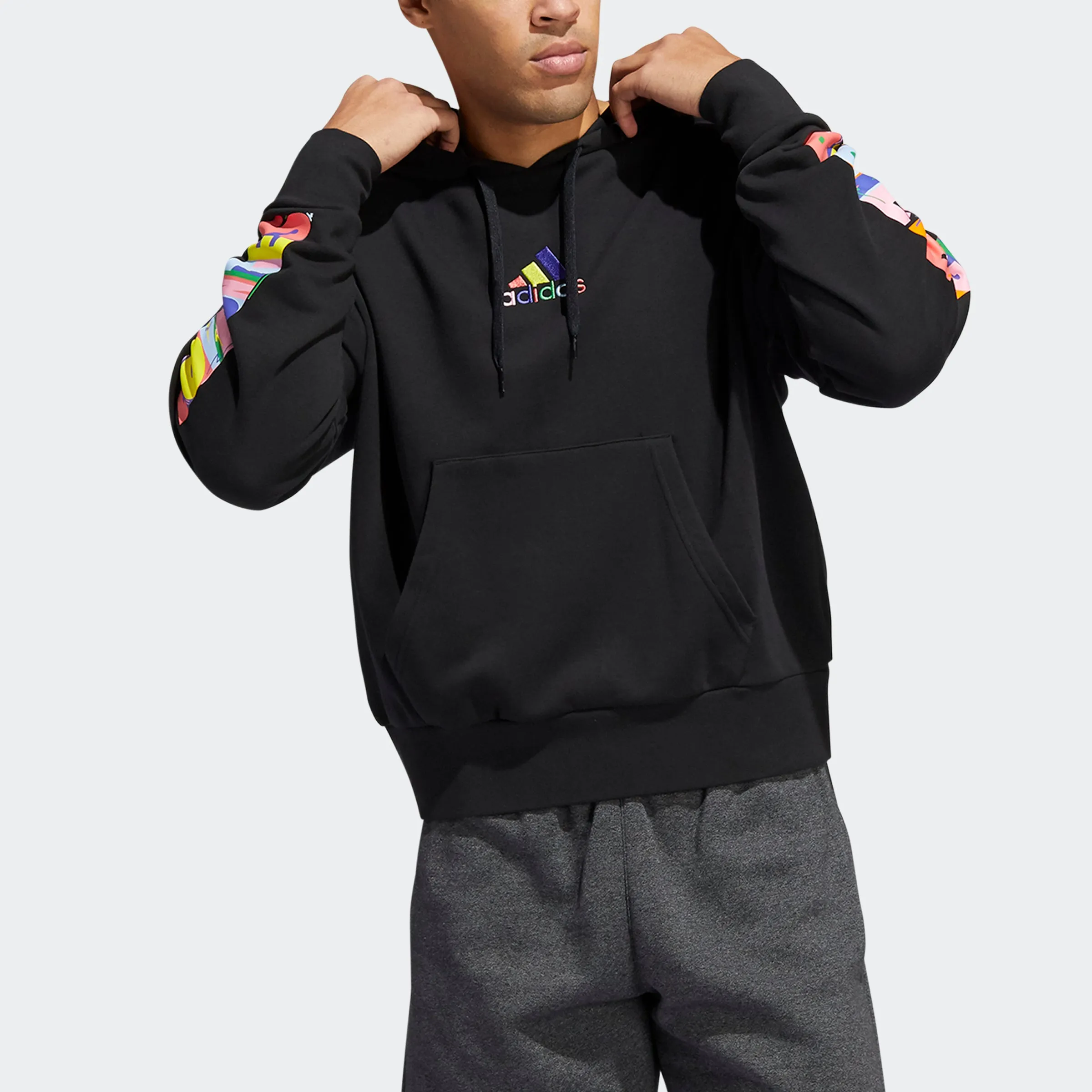 adidas Essentials Pride Hoodie (Gender Neutral) Black