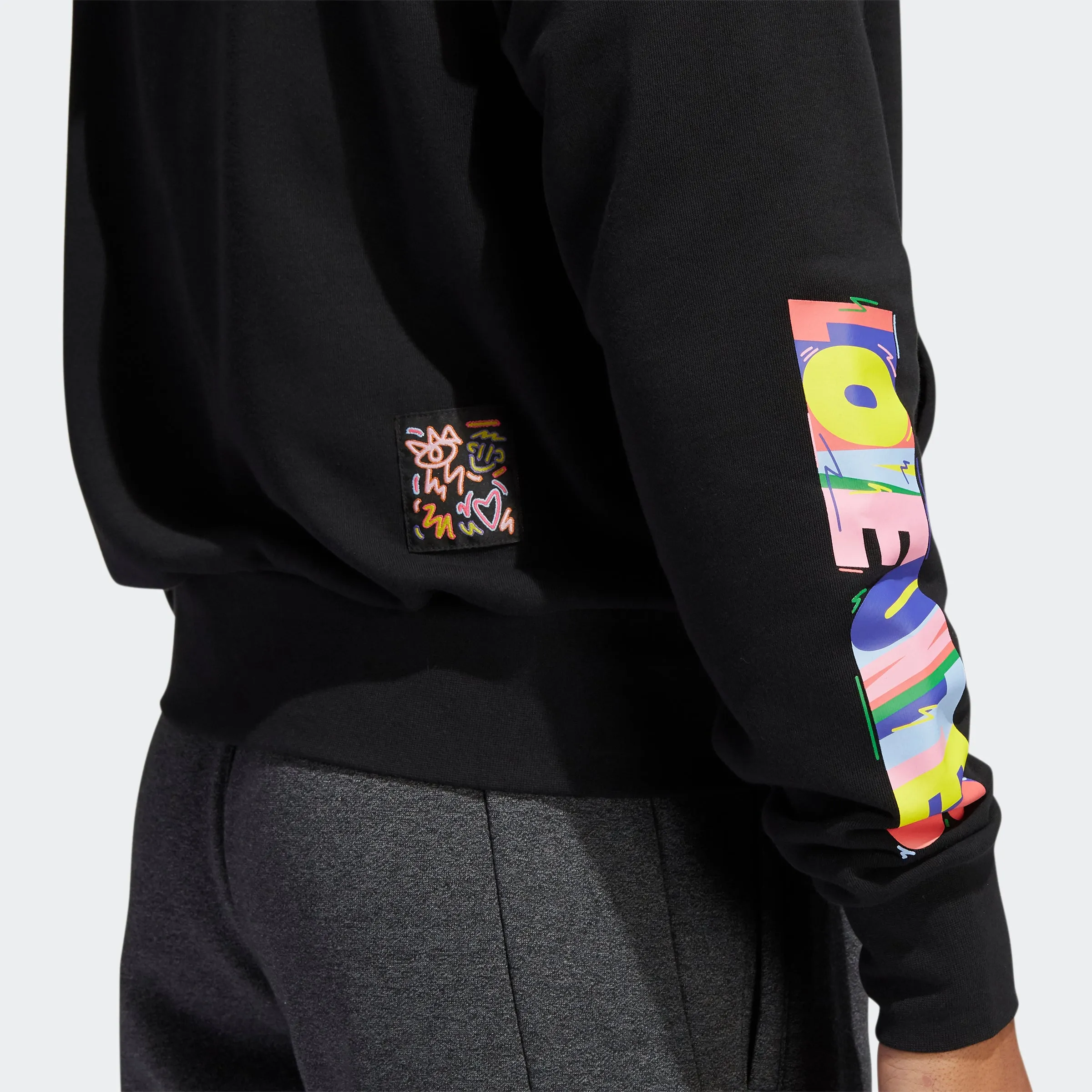 adidas Essentials Pride Hoodie (Gender Neutral) Black