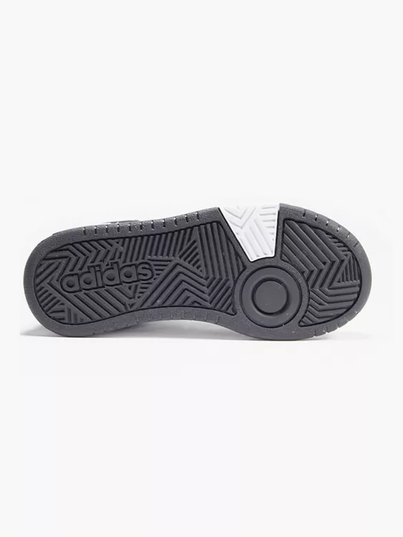 adidas  Junior Adidas Black/ White Hoops Mid 3.0 Trainers