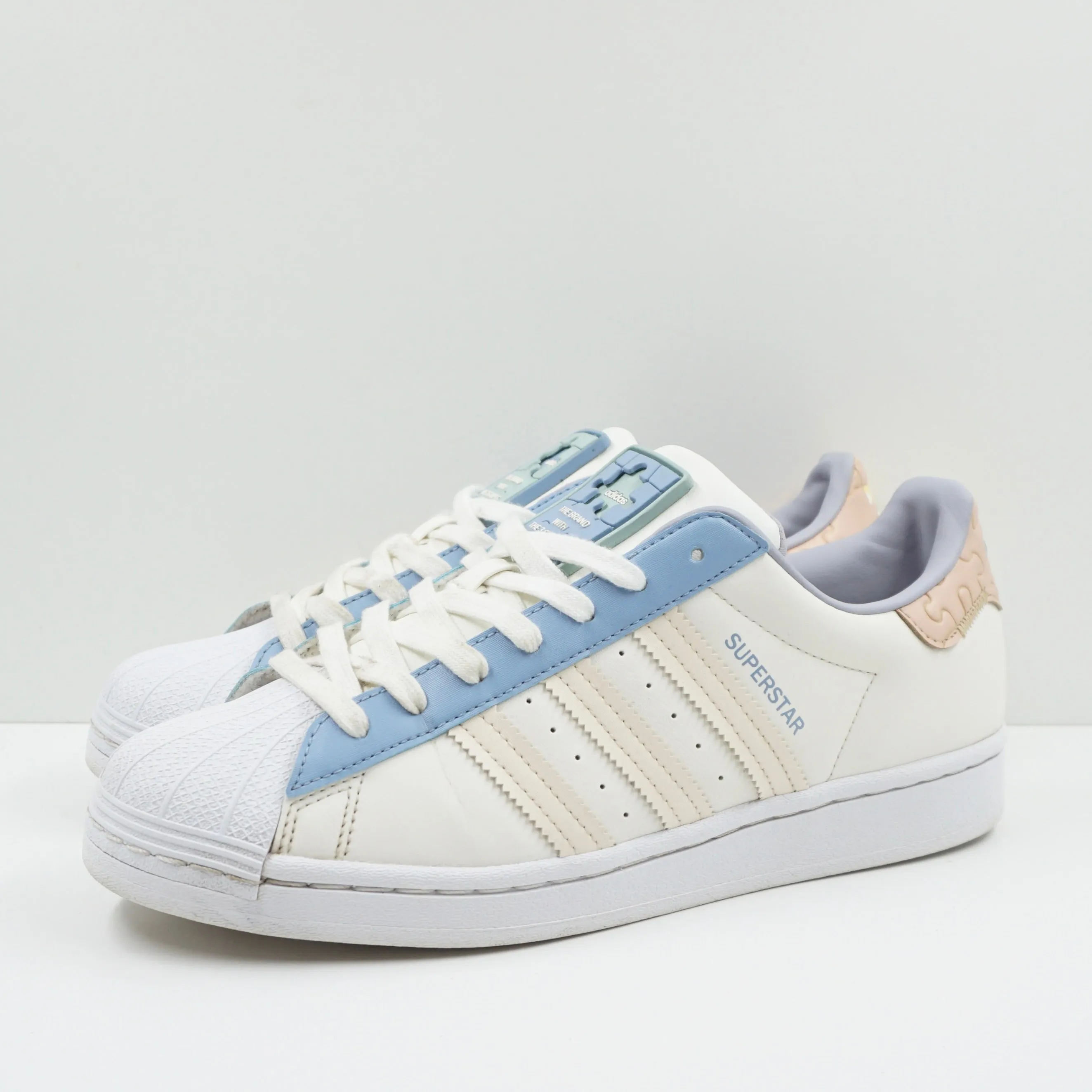 Adidas Superstar Puzzle Off White Ecru Tint