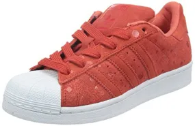 Adidas Womens Superstar Glossy Polka Dot print Suede Trainers-adidas