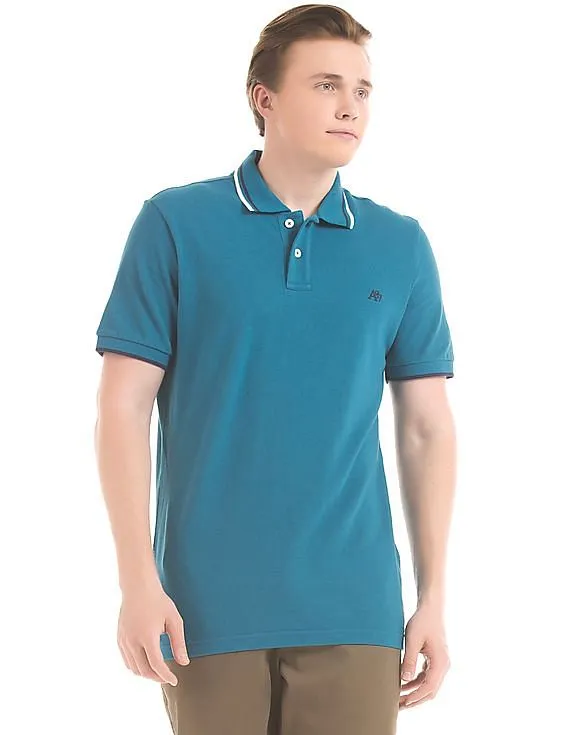 Aeropostale Tipped Pique Polo Shirt