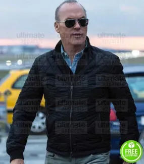 AMERICAN ASSASSIN MICHAEL KEATON (STAN HURLEY) BLACK STAIN JACKET