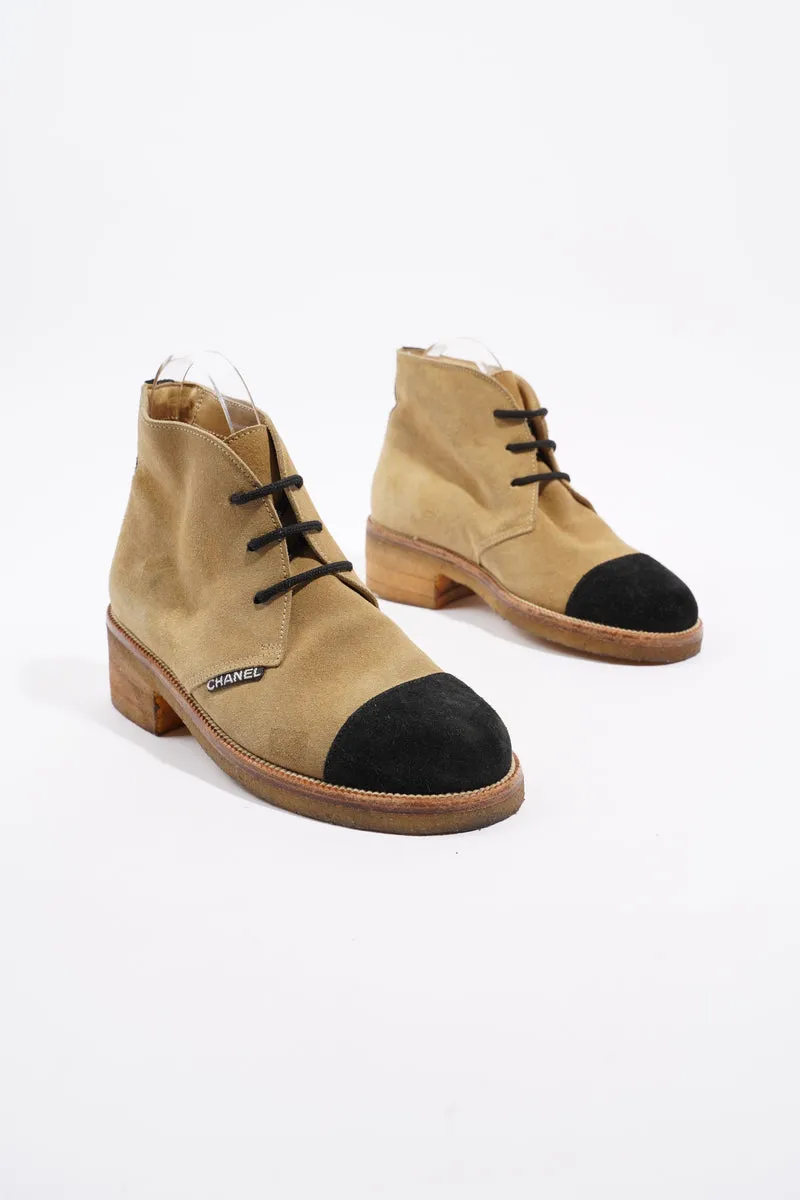 Ankle Boot Beige Suede EU 37 UK 4