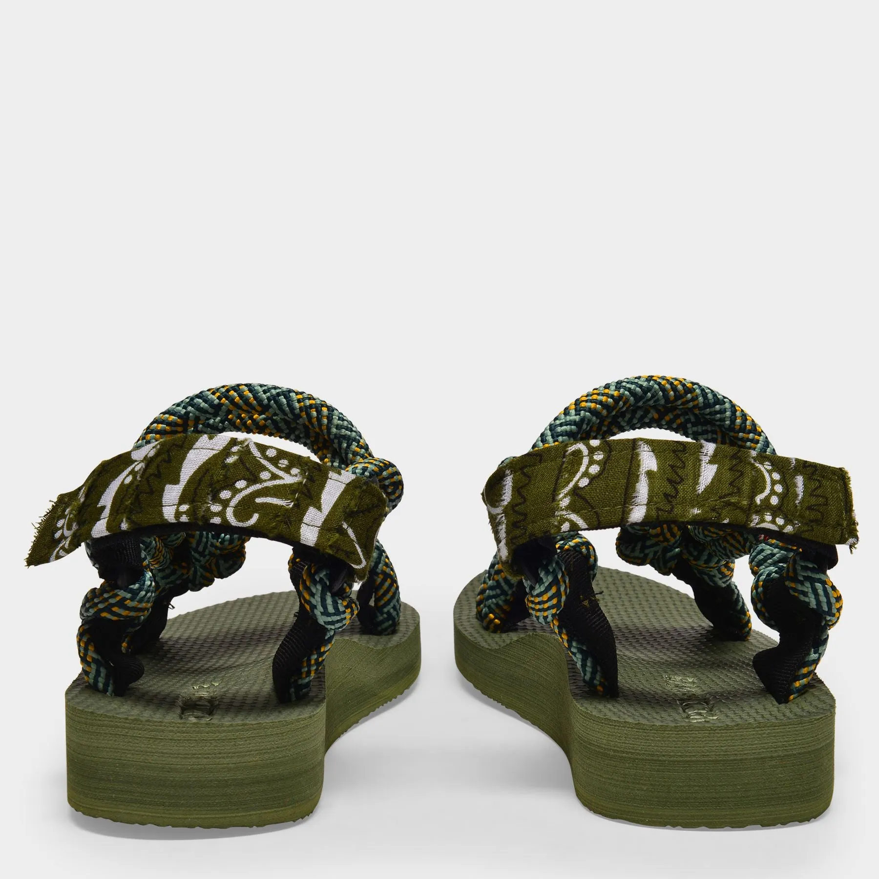 Arizona Love  Trekky Sandals in Green Polyester