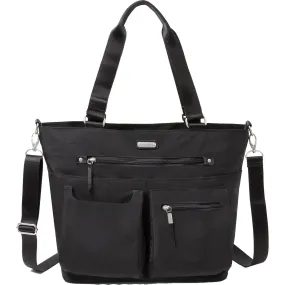 Baggallini Any Day Tote With RFID Phone Wristlet Black Nylon