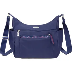 Baggallini Peek-A-Boo Large Hobo Tote Navy Firework Nylon