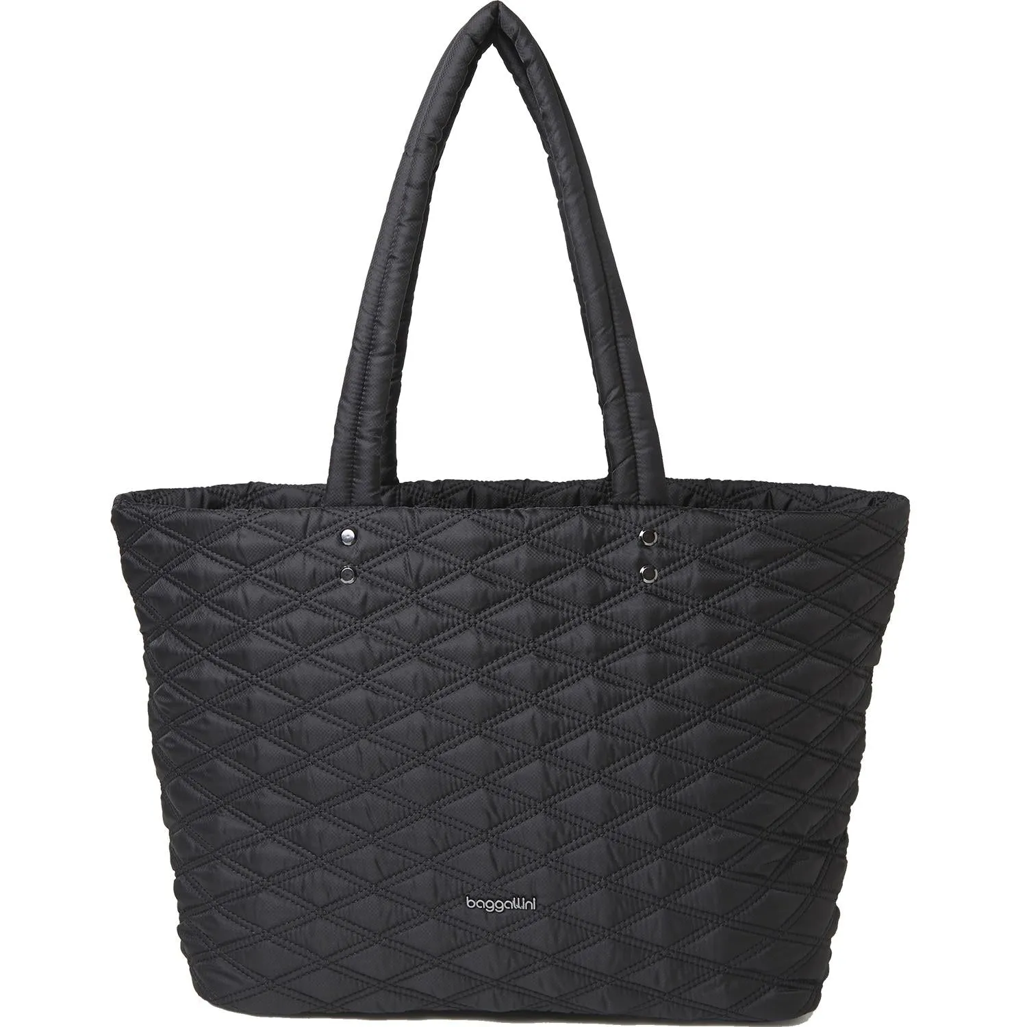 Baggallini Quilted Tote Black Nylon