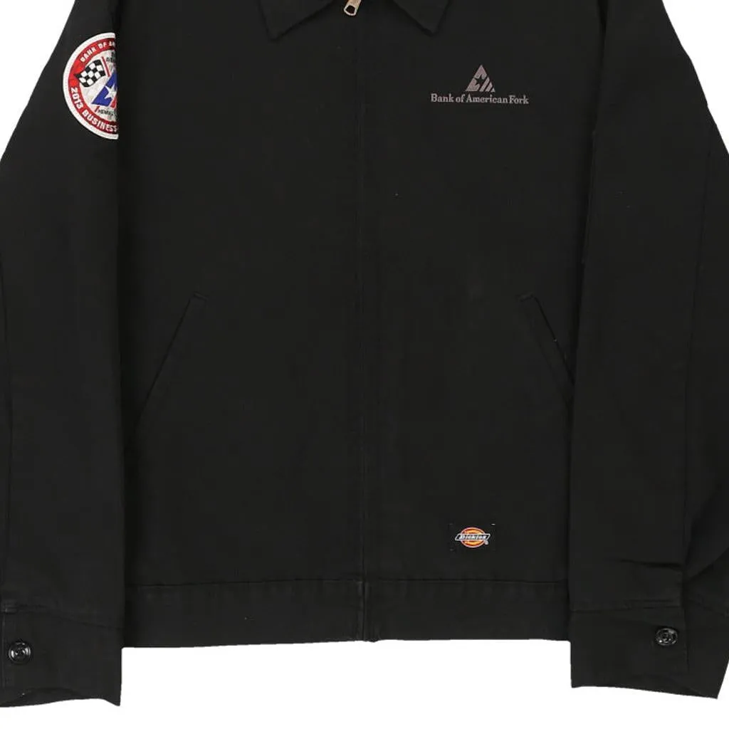 Bank of American Fork Dickies Jacket - Large Black Polyester Blend