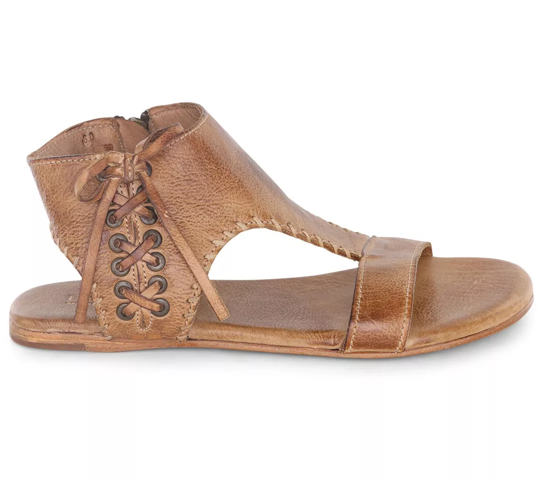 Bed Stu Leather Side Zip Sandals - Nina