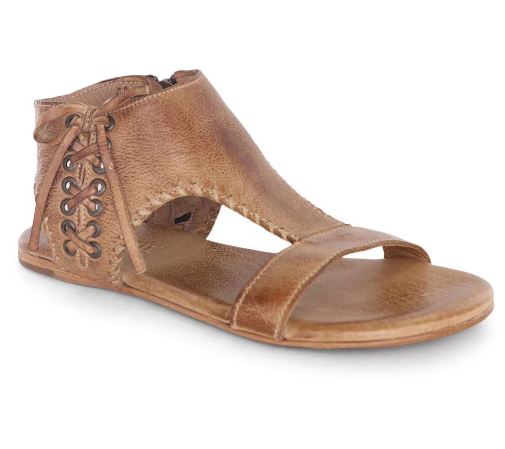 Bed Stu Leather Side Zip Sandals - Nina