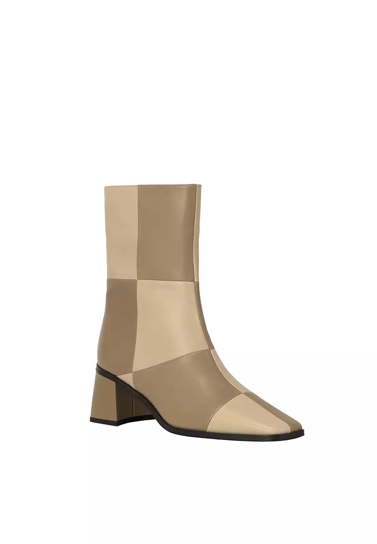 BERACAMY BERACAMY TEGULA Diagonal Ankle Boot - Caramel / Toffee