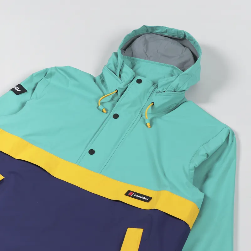 Berghaus Ski Smock 86 Jacket Sea Green Blue Gold Fusion