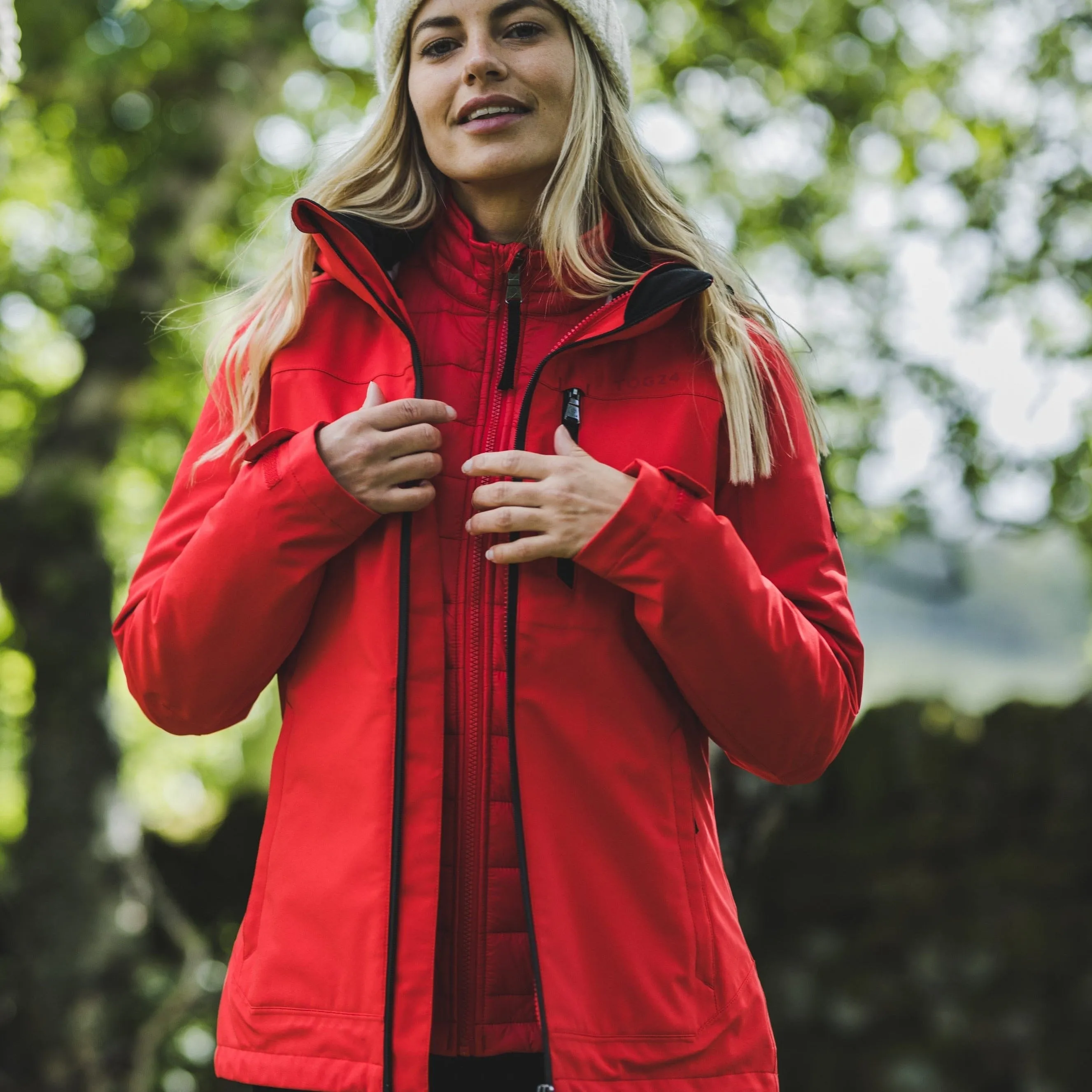 Beverley Womens 3-in-1 Waterproof Jacket - Dark Coral