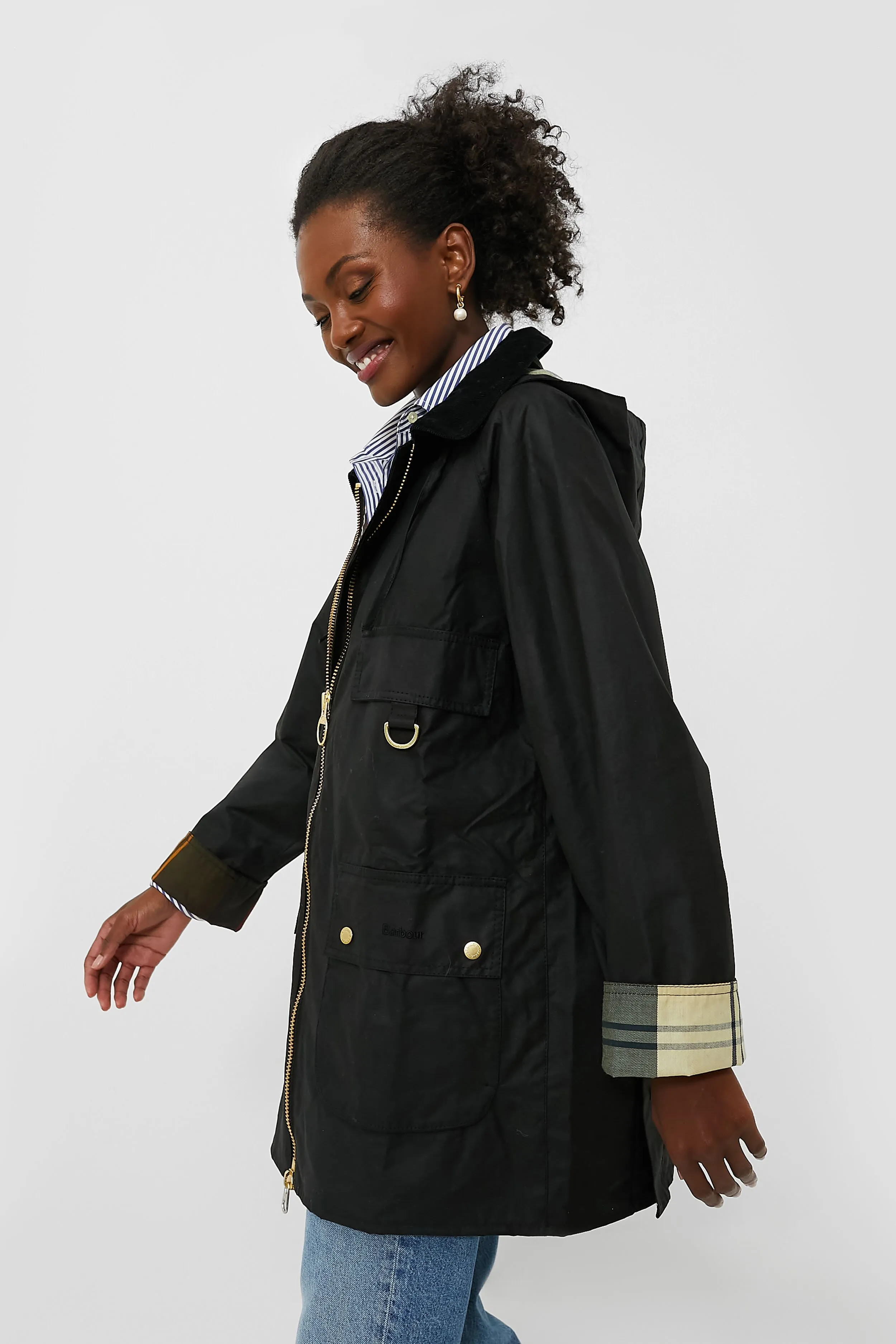 Black Highclere Wax Jacket