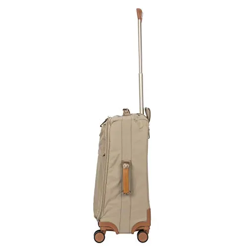 Brics | 21” Spinner w/Frame Suitcase | Tundra | Lightweight with Softside Exterior | Carry on Size