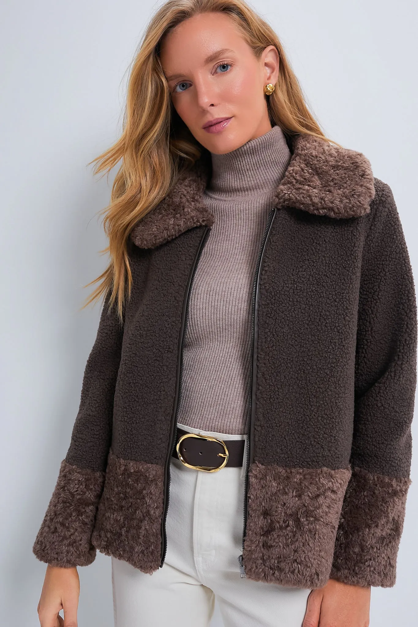 Brown Faux Fur Telluride Jacket