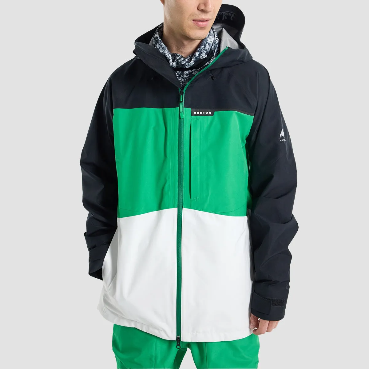 Burton Treeline Gore-Tex 3L Snow Jacket True Black/Clover Green/Stout White