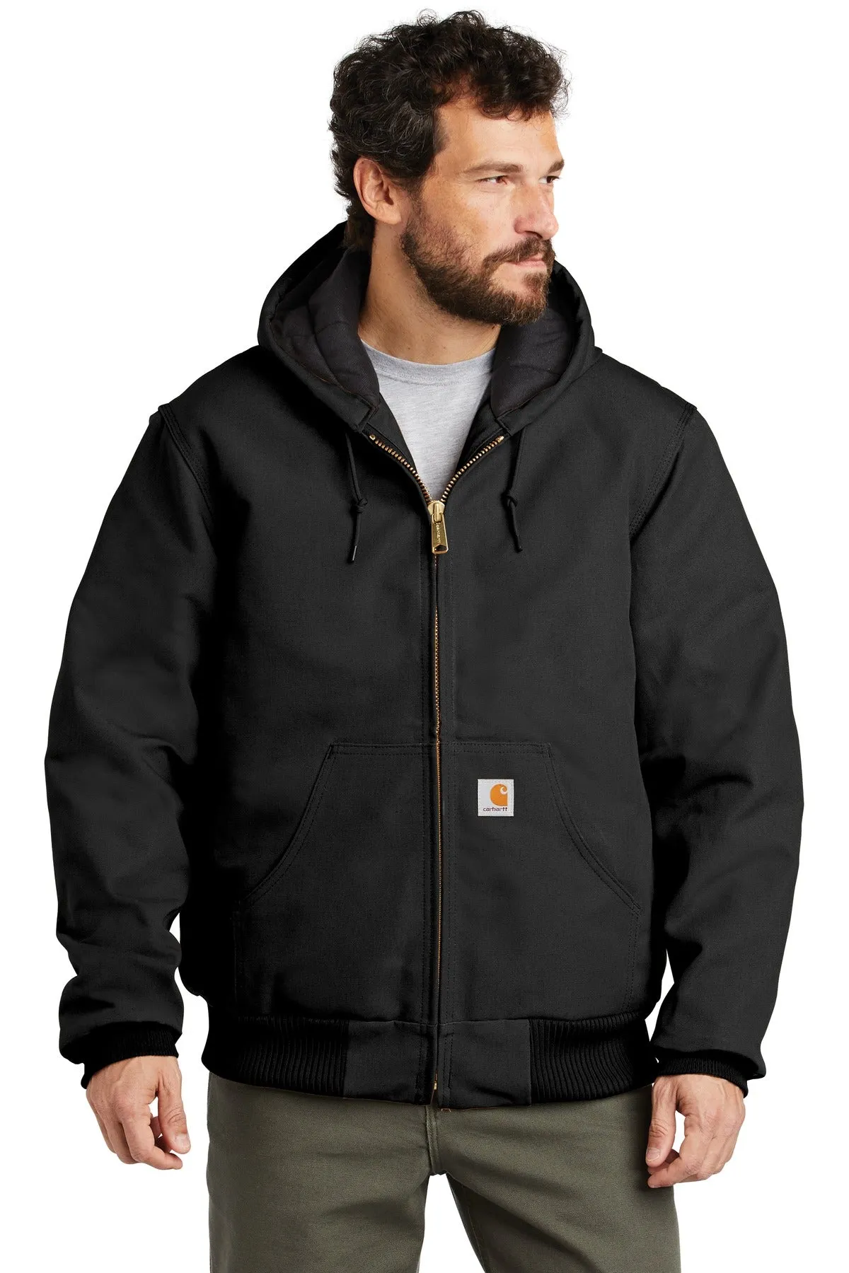 Carhartt Men's Tall Quilted-Flannel-Lined Duck Active Jacket CTTSJ140