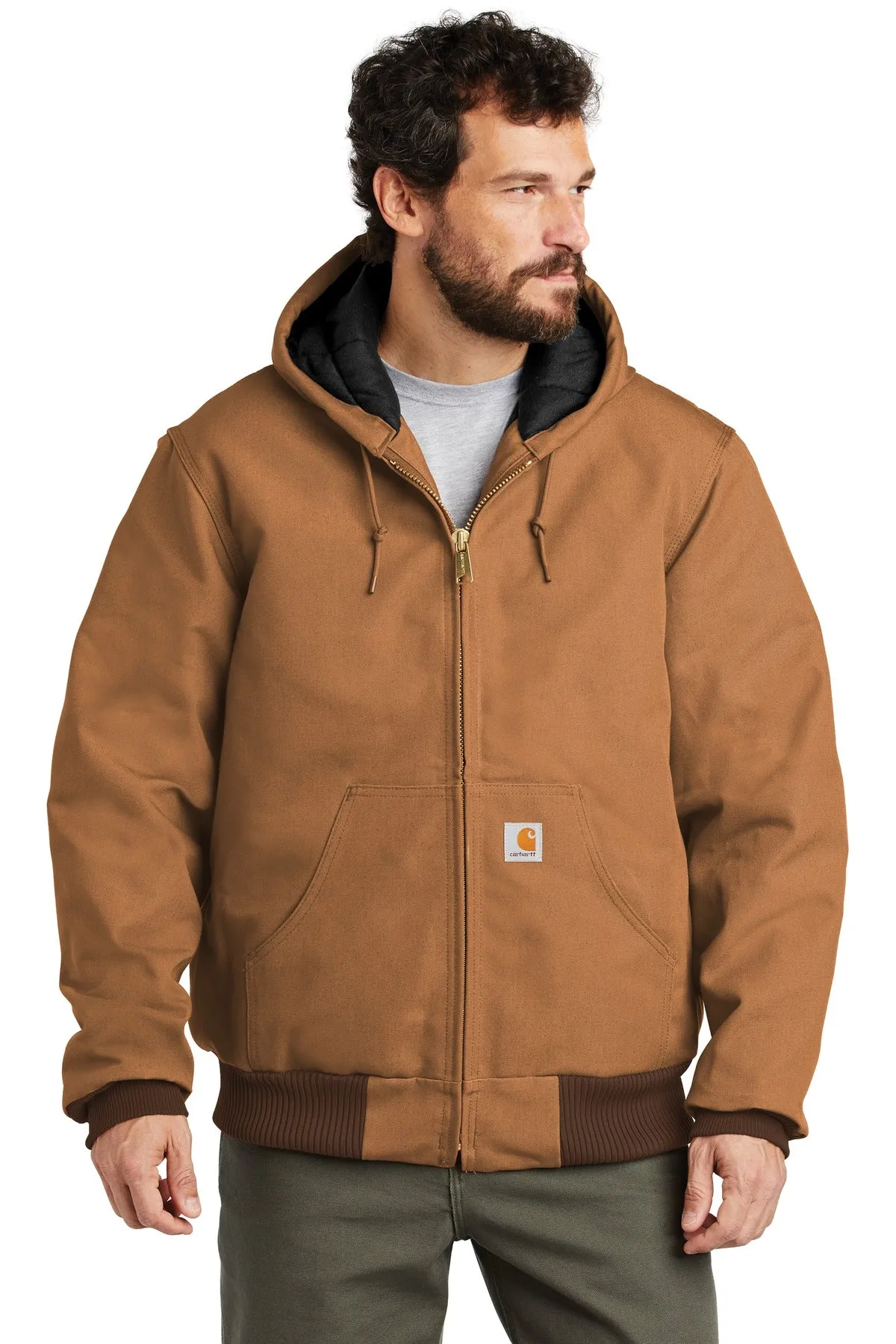 Carhartt Men's Tall Quilted-Flannel-Lined Duck Active Jacket CTTSJ140