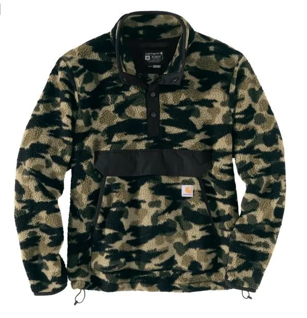 Carhartt Pullover Fleece Blind Duck Camo: Blind Duck Camo: L