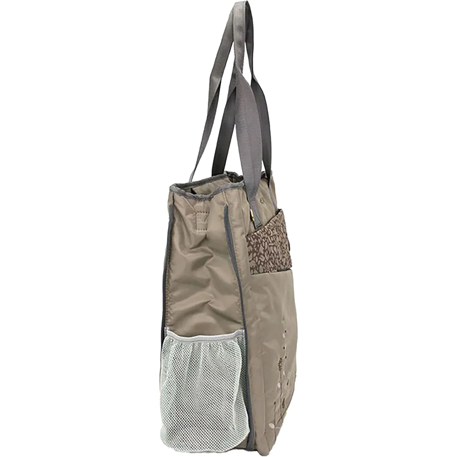 Chala Bird CV-Venture Zip-Around Tote Grey Synthetic