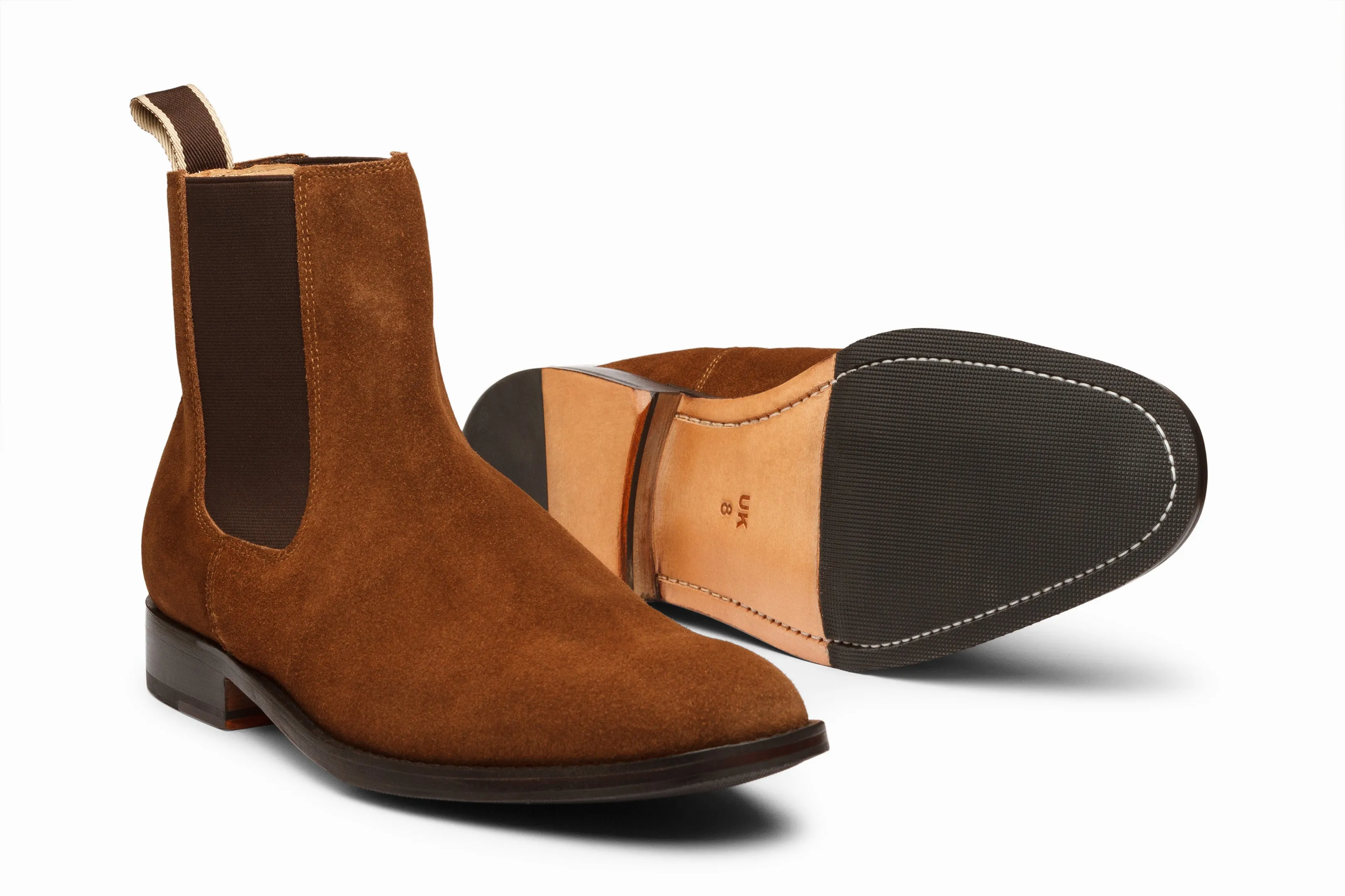 Chelsea Boot - Cognac Suede