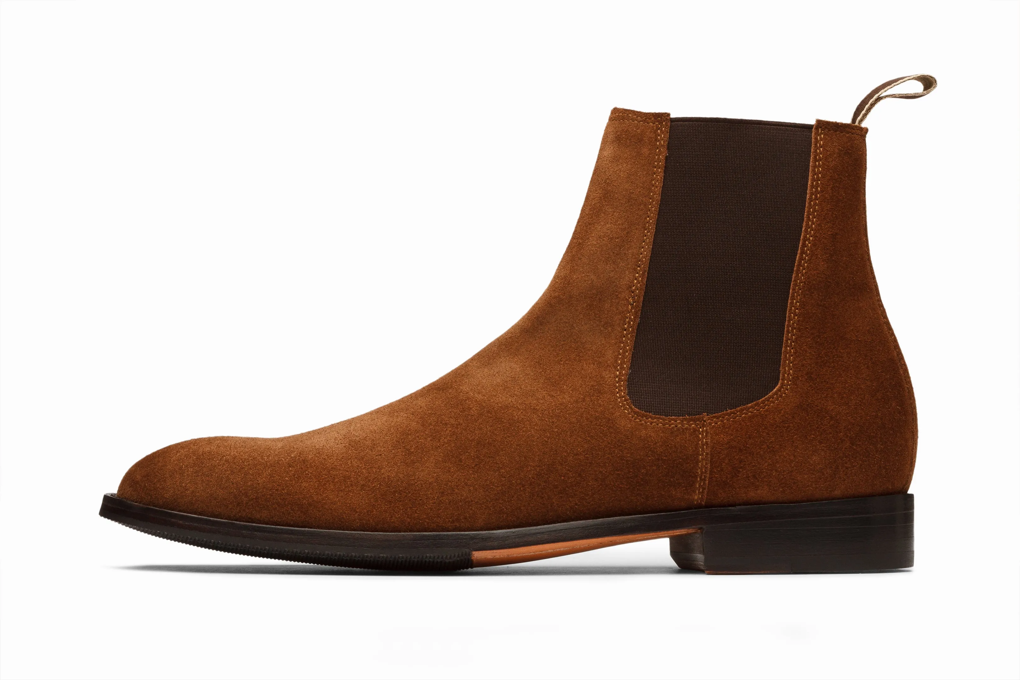 Chelsea Boot - Cognac Suede