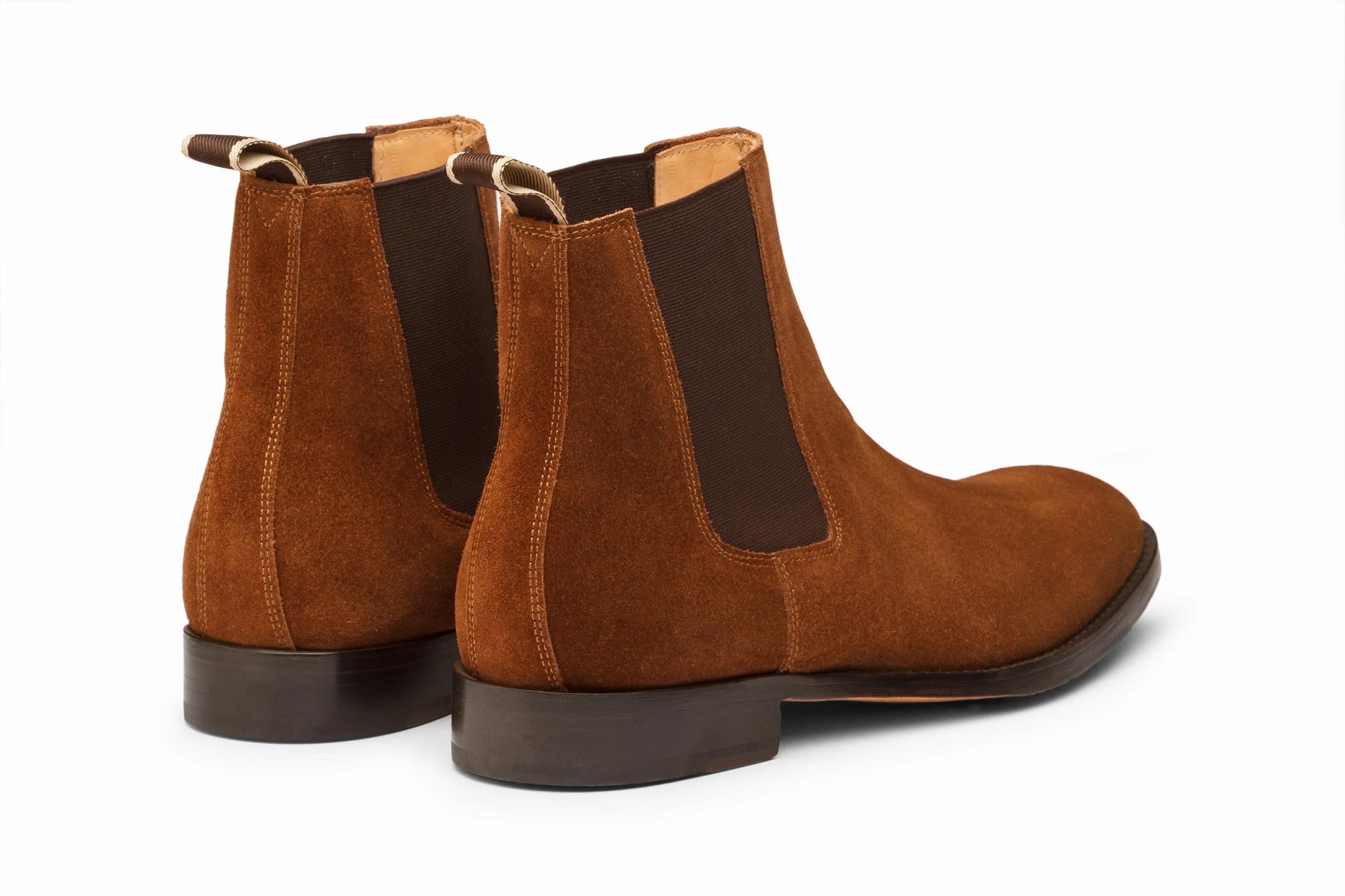 Chelsea Boot - Cognac Suede