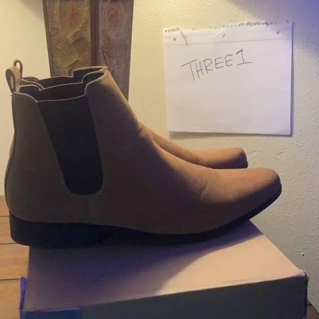 Chelsea Boot "Tan Faux Suede"