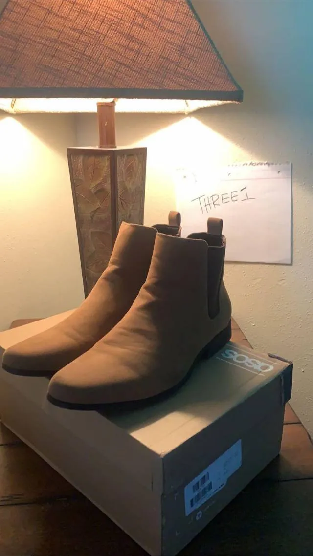 Chelsea Boot "Tan Faux Suede"