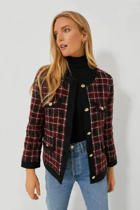 Cherry Plaid Lydia Jacket