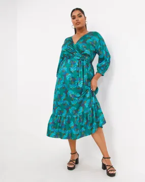 Chi Chi Floral Wrap Dress | Simply Be