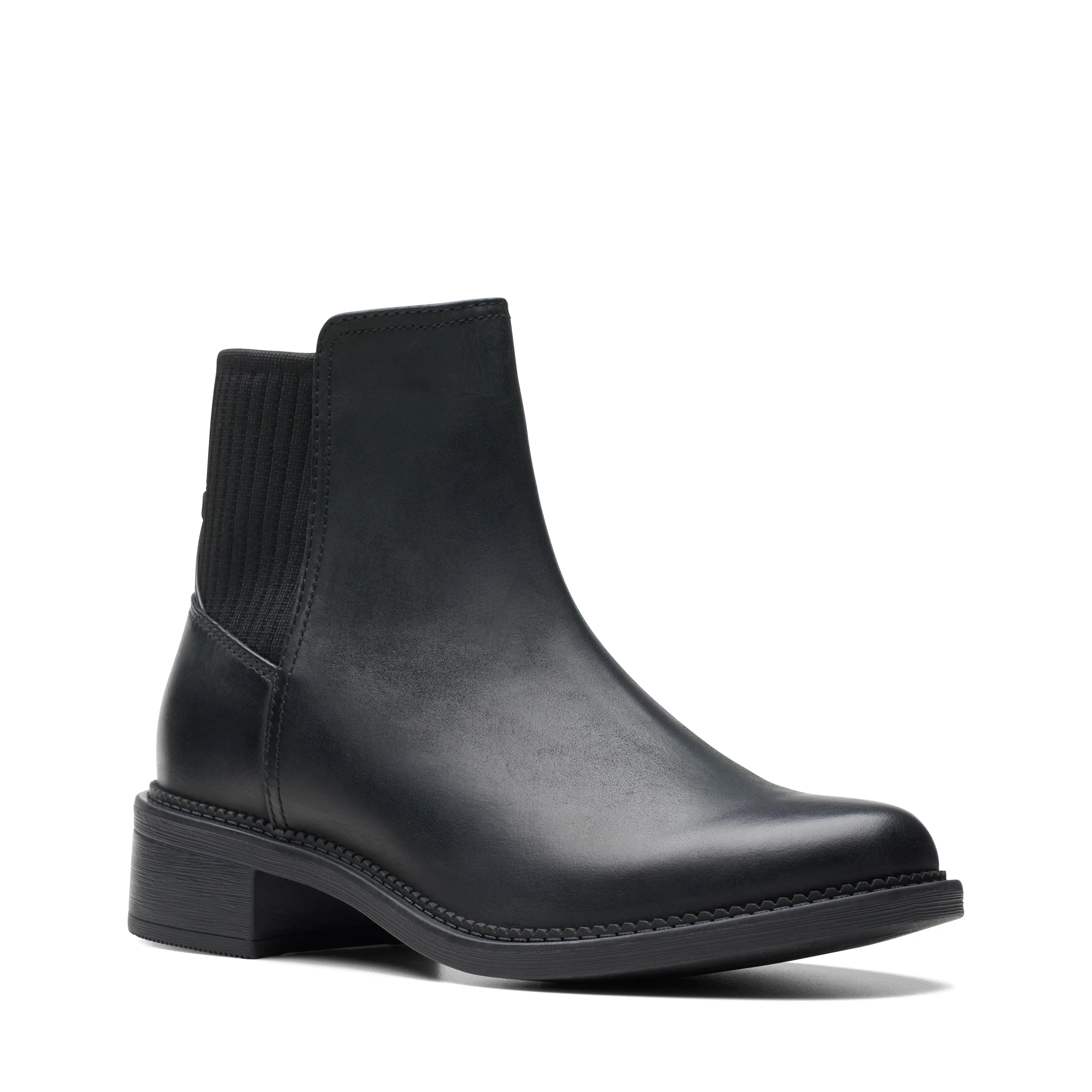 CLARKS | BOTINES MUJER | MAYE PALM BLACK LEATHER | NEGRO