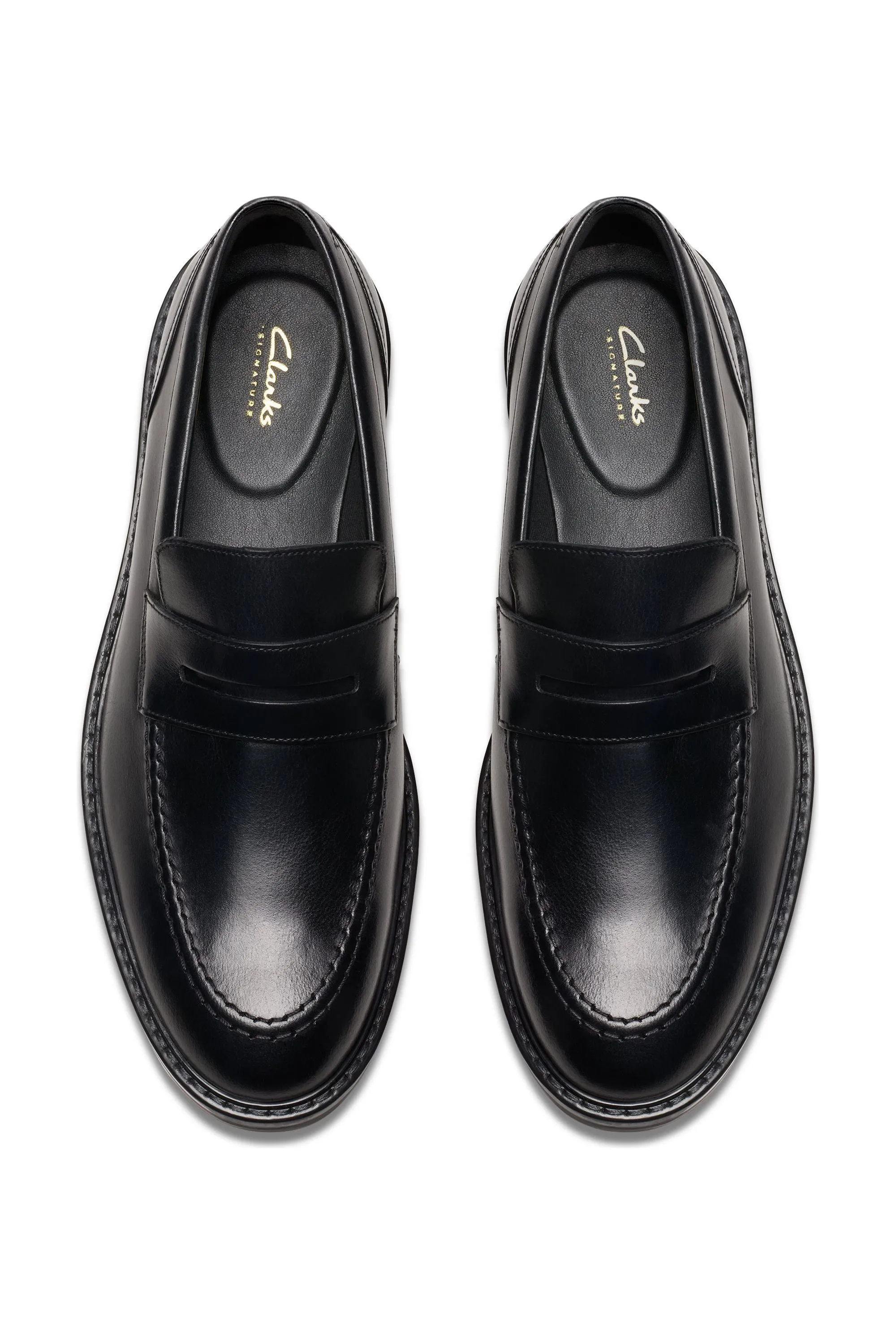 Clarks Aldwin Step in Black Leather