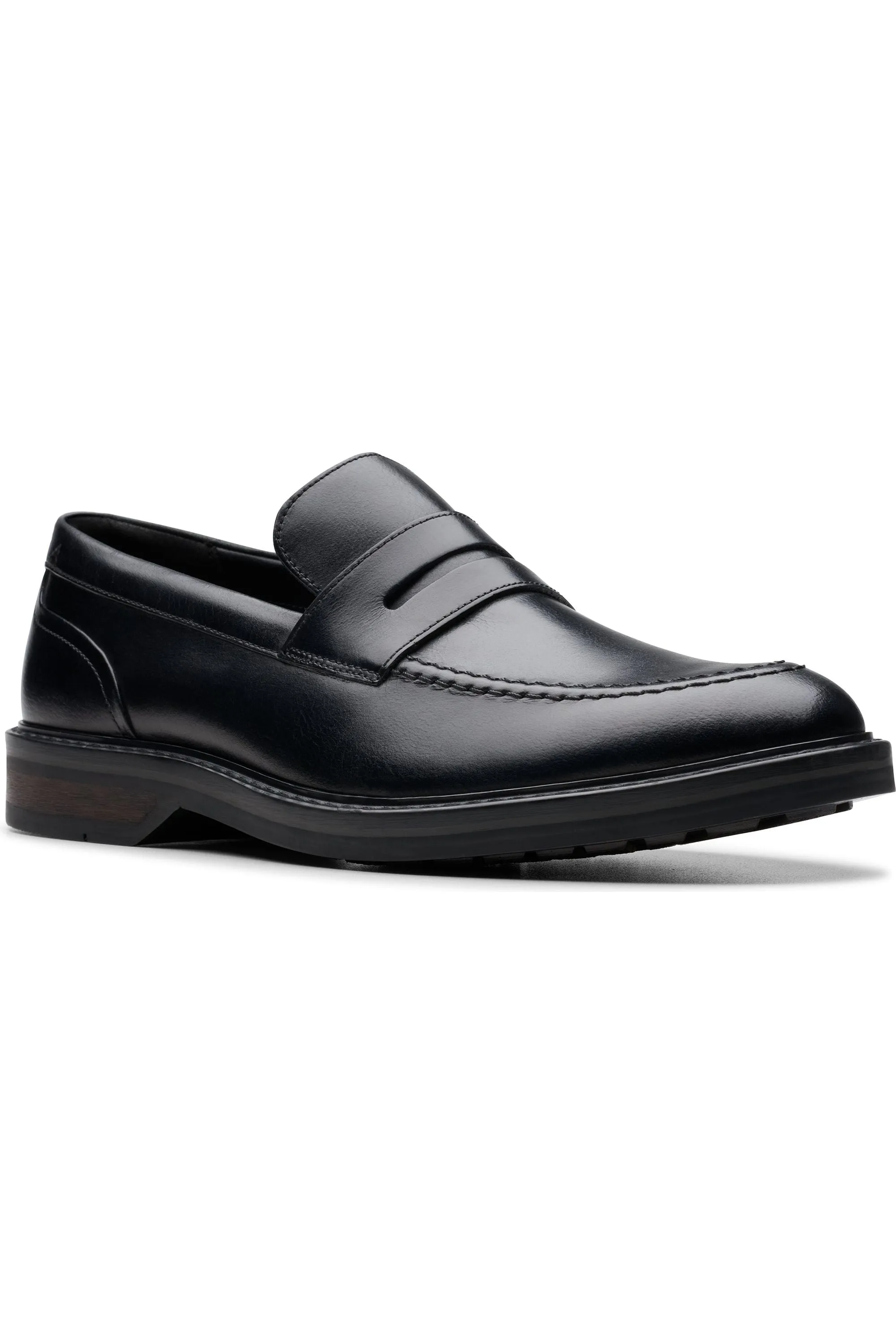 Clarks Aldwin Step in Black Leather