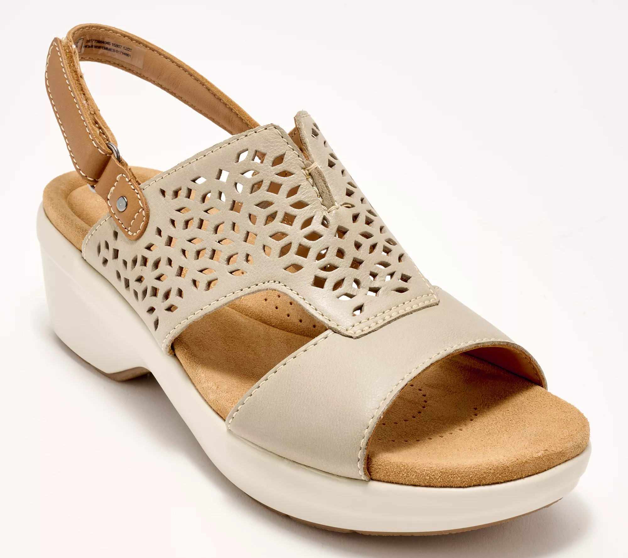 Clarks Artisan Leather Perforated Sandals - Tuleah Sun