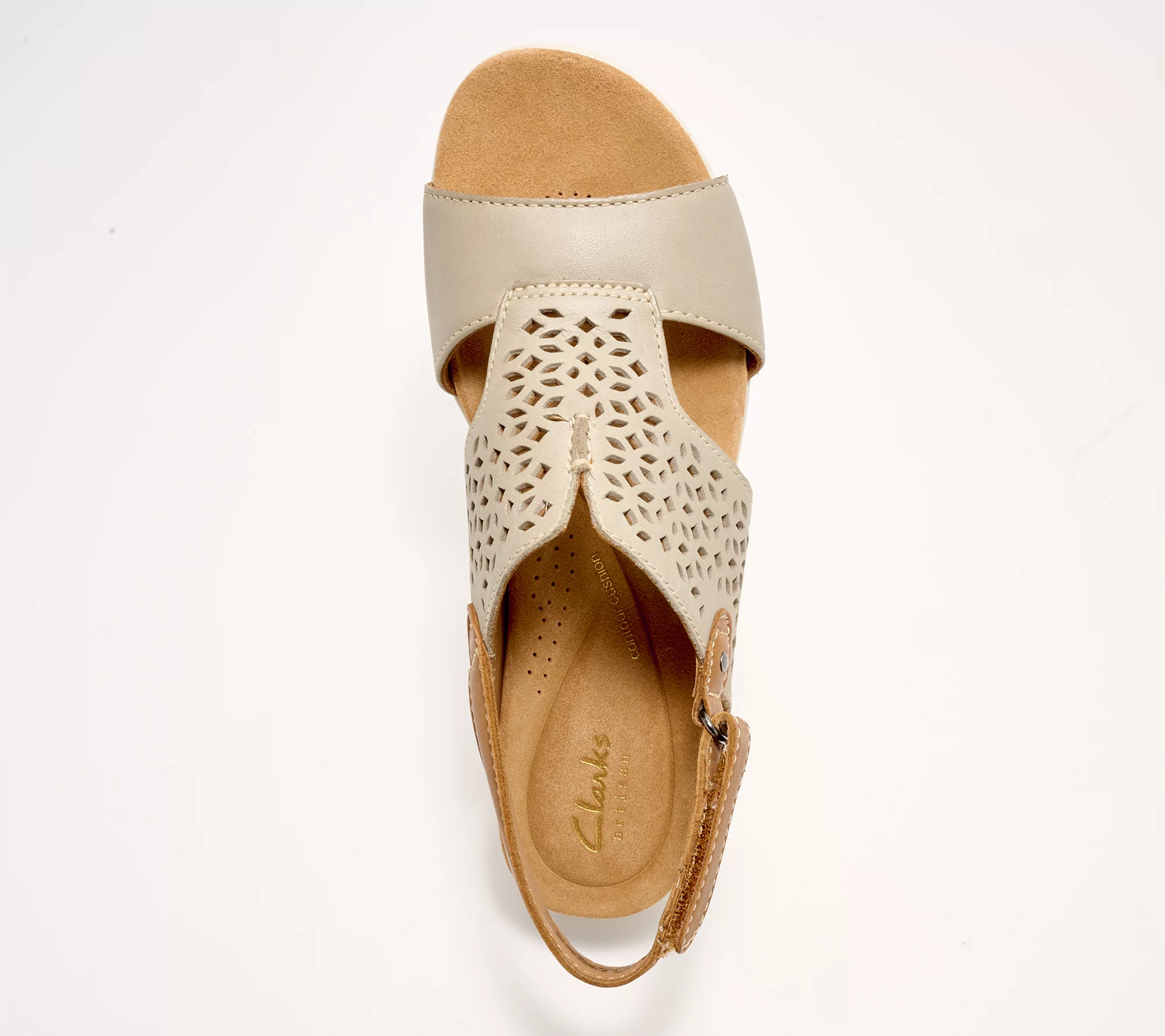 Clarks Artisan Leather Perforated Sandals - Tuleah Sun